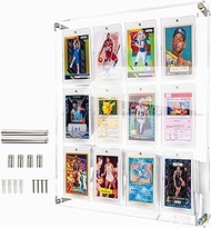Acrylic Card Display Case for One Touch Card Display Case 55pt–180pt – Holds 12 Thick One Touch Magn