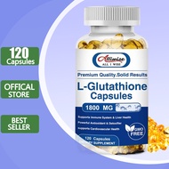 L-Glutathione Supplement Puritan's Pride L-Glutathione Skin Whitening 1800mg 120Capsules