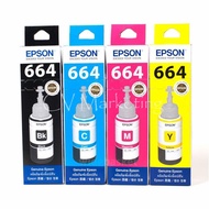 Epson T664 Original Ink (BK/C/Y/M) L210 L360 L310 L365 L310 L200