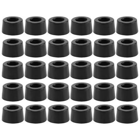 Home Furniture Black Rubber feet 13 mm x 7 mm 30 PCS