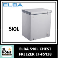 {KL &amp; Klang Valley Area Only}ELBA EF-F5138E(GR) 510L CHEST FREEZER WITH QUICK &amp; DEEP FREEZING