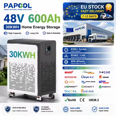 LiFePO4 48V 600Ah 300Ah Battery Pack 6500+ Cycles Bluetooth RS485 CAN BMS 51.2V 100Ah Solar Energy S