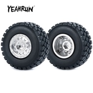 Yeahrun 4Pcs Silver 1.0Inch Beadlock Wheel Rims
