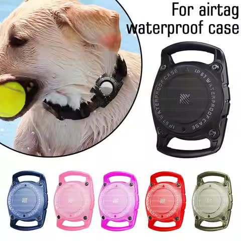 For Apple Case Dog Cat Collar GPS Finder IP67 Waterproof Protective Case For Apple Air Tag Holder