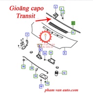 Ford Transit 6C1116C690AB hood rubber gasket, genuine, cheap price Pham Van auto