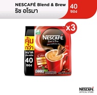NESCAFÉ Blend &amp; Brew Rich Aroma 3in1 Coffee เนสกาแฟ เบลนด์ แอนด์ บรู ริช อโรมา (40​ซอง)​