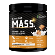Ozmolts Mass Protein Weight Gainer Powder โปรตีน เวย์โปรตีน Muscle support เพิ่มน้ำหนัก รสมะม่วง 2LB