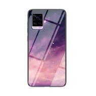 Vivo V20 / V 20 SE / V20 Pro 2021 Case Luxury Starry Sky Tempered Glass Phone Casing Back Cover