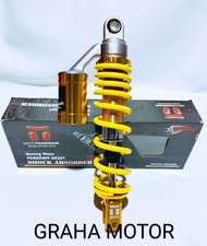Shock belakang Tabung Atas TMT 310MM Merah GoldBisa Untuk Motor Beat Vario Scoopy Spacy Mio Fino Mio
