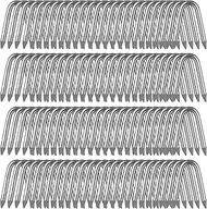 Wire Staples 100Pcs Steel Fence Staple Nails U Shaped Nails 1-1/4'' U Staples for Fencing, Wire Mesh