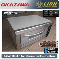 Okazawa 3.2kW 1Deck 1Tray Commercial Electric Oven EVL11T - Heavy Duty - 6 Months Local Warranty -