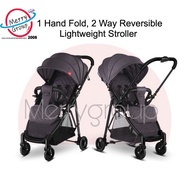 New Upgraded 2 Way Reversible One Hand Fold Lightweight Baby Stroller Children Kid Toddler Newborn Infant Portable Compact Baby Pram Check In Kg Waterproof Folding Trolley Carriage Sets Pockit  Double Twins Girl Boy High Chair Reclinable Seat