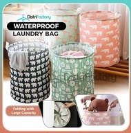 Waterproof Folding Laundry Basket Portable Bathroom Storage