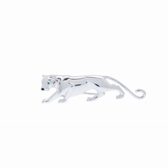 近全新 卡地亞獵豹 K18白金/祖母綠/縟瑪瑙胸針 750白K金首飾 0542 [二手] 卡地亞