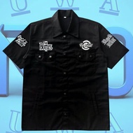 WORKSHIRT SEMI PARKA WINDPROOF TEBAL 6 SAKU Pria & Wanita EMBLEM BORDIR A7X AVENGED SEVENFOLD/THE B