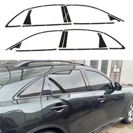 For Infiniti QX70 FX35 FX35 FX50 2009-2016 SUV Window Chrome Delete Blackout ABC Pillars Glossy Blac