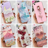 For Vivo Y71 Y71i Y71A Casing 1724 1801 1801i Fashion Marble Flower Transparent Silicone Soft TPU Phone Case For VivoY71 Cover