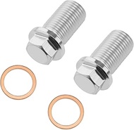 VGOL Pack of 2 Car Oil Drain Plug M14 x 1.5 mm Compatible with Mercedes-Benz B C E G R S Class 05073