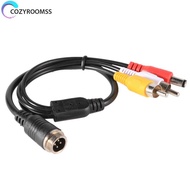 Kabel Extension 4 Pin Aviation Head Male To 2Rca Male Dc Male Untuk