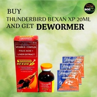 [RCG AGRIVET] THUNDERBIRD BEXAN XP 20ML / GAMEFOWL / PARA SA MANOK PANABONG + 3 PCS DEWORMER