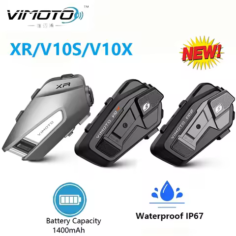 Vimoto XR/V10S/V10X Chinese Version Motorcycle Helmet Bluetooth Headset Multi-person Call Helmet Int