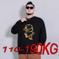 Men Plus Size Sweatshirt Autumn Winter 6XL 7XL Pullovers Hoodies Tshirt Big Size Black Grey Men Clot