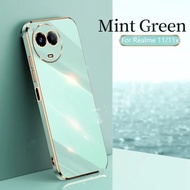 Phone Case For realme 11/5G 11X5G/ C67/4G C67/5G Gold Edge Shiny Soft Back Cover Beautiful Color Cut