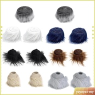 [YoyoyocfMY] 2 Pieces Faux Fur Fabric Fuzzy Costume Toy DIY Supplies Shaggy Fur Artificial Fabric fo