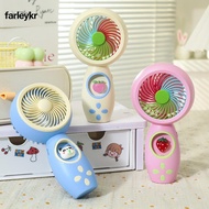 FARL Handheld Fan, Portable USB Rechargeable Mini Fan,  Cooling Hand Holding Fan Home