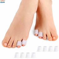 HNAILY 1 Pair Toe Protector Sleeve, Cuttable SEBS Toe Separator Sleeve, Durable Open Toe Moisturizin