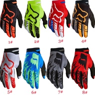 8 Colors FOX Men's Women's Motorcycle Racing Gloves Motorcycle Off-Road Gloves Full Finger Off-Road Vehicle Off-Road Mountain Bike Gloves