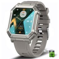 นาฬิกาสุขภาพ New Outdoor Military Smart Watch IP68 Waterproof 1.91 inch Sports Watch Fitness Tracker Bluetooth Call Smartwatch Men Women