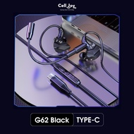 Tai nghe G62 âm thanh HIFI độ nét cao micro tháo rời tai phone gaming Type-C