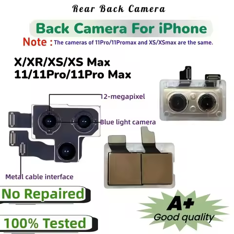 Rear Camera For iPhone 11&11Pro&11 Pro Max Back Camera Rear Main Lens Flex Cable Camera For iphone X