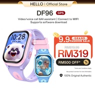 HELLO DF96 Kids Smartwatch GPS Tracking Health monitoring Video /Voice call AI SIM Card 4G Download 