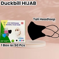 Terjangkau Masker Duckbill Headloop / Duckbill Hijab Mix Warna 1 Box