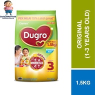 Dumex Dugro Step 3 or Step 4 Original/Asli Growing Up Milk 1-3 years (1.5kg) Expiry August 2027 or L