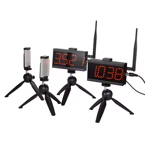 2025Speedtech CS-003 Laser Gate Dual LED Screen Timer With Start Gunshot Timing System 1-30 laps For