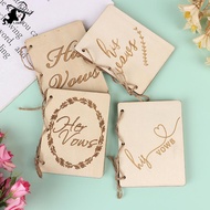 LISHU 2PCS Wedding Vow Books Wedding Vow Notebook Creative Sturdy Kraft Paper Handbook th