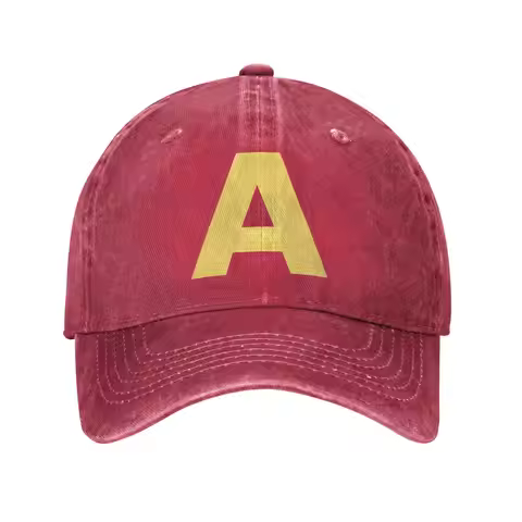 Unisex Alvin and the Chipmunks Print Hats Vintage Distressed Denim Baseball Cap Adjustable