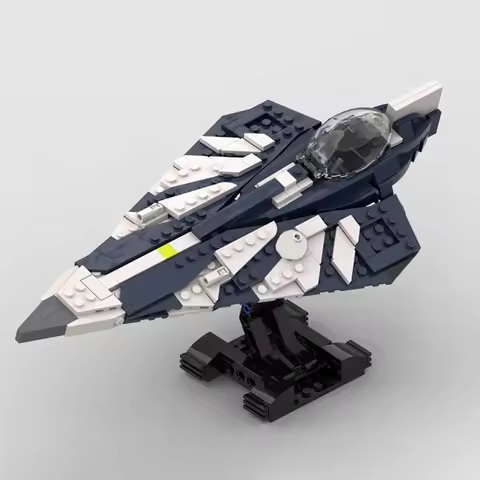 324PCS star battle Movie MOC Delta-7 Aethersprite-class light interceptor model DIY creative ideas C