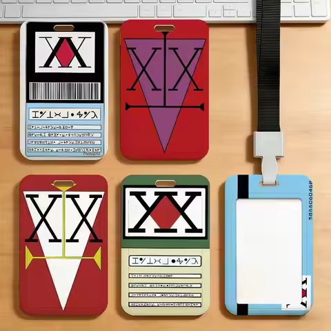 Anime Hunter License Card Holder Transportation Work Permit Cards ID Student Meal Cardcase