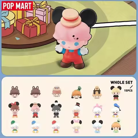 POP MART POP BEAN DIMOO WORLD x DISNEY Classic Series (3 piezas por paquete) 1 unidad/10 piezas Blin