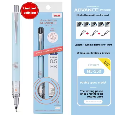 Japan Uni Mitsubishi Mechanical Pencil M5-559 Illustration Limited Edition M3/M7-559 Kurutoga Advanc