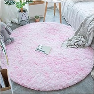 room Carpet Soft Circle Rug Indoor Area Rugs Fluffy Pet Mat for Bedroom Kids Room Living Room Home D