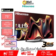( Delivery for Johor Bahru JB only ) Hisense 65 75 85 inch Mini-LED ULED 4K Smart TV 144 Hz QLED 65U