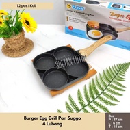 Burger Egg Grill Pan Suggo 4 holes