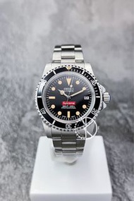 【定制】Seiko Mod Automatic Watch 40mm 復古潛水款 黑色鋁圈Supreme面 精工改裝自動機械錶