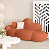 Net Sofa Other Cream Red Lazy Nordic Simple ins Cloud Irregular Lamb Fleece Other Creative Sofas EME