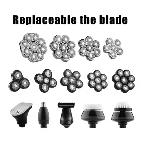 Replaceable Electric Shaver Head And Nose Trimmer Hair Clipper Head Spare 3D 4D 5D 6D 7D 8D 9D Float